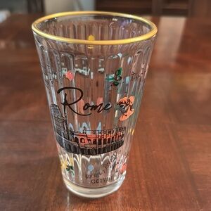 Rome City Souvenir Highball Glass New Bar Kitchen Drinking Glass